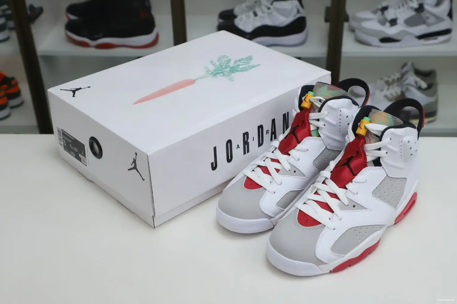 Kimikick 6 NEUTRAL AIR GREY JORDAN RETRO 0422